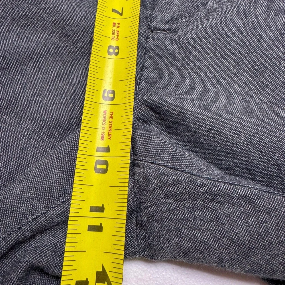 Banana Republic Kentfield Pants Mens 33 Gray‎ Chino Casual Flat Front 33x32